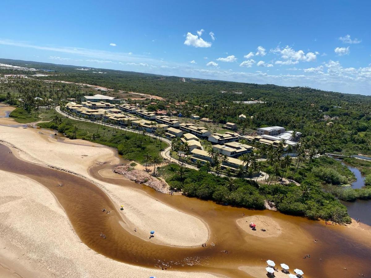 Apartamento Maravilhoso Garden Imbassai Pe Na Areia Bahia Litoral Exterior foto