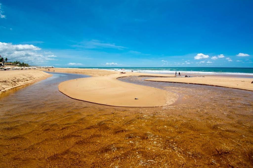 Apartamento Maravilhoso Garden Imbassai Pe Na Areia Bahia Litoral Exterior foto